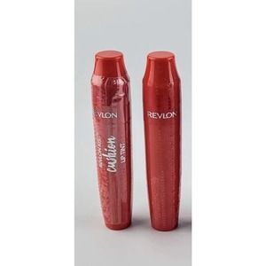 Revlon Kiss Cushion Lip Tint High End Coral 2 Pack 250 Makeup Set Orange Pink 1